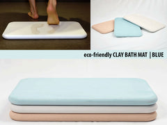 Konoha "Gifts of Nature" eco-friendly Clay Bath Mats | BLUE