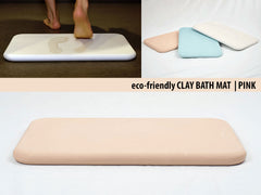 Konoha "Gifts of Nature" eco-friendly Clay Bath Mats | PINK